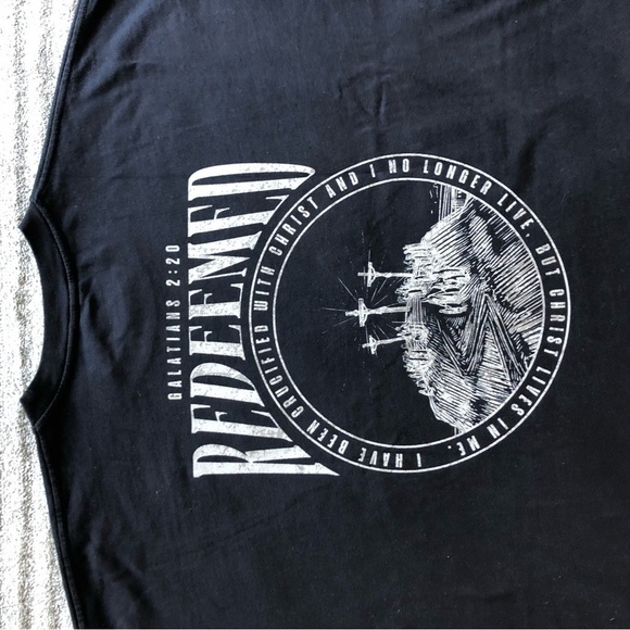 Glo Womens Christian Redeemed Black T- Shirt Cotton 2X NWT - Picture 7 of 9